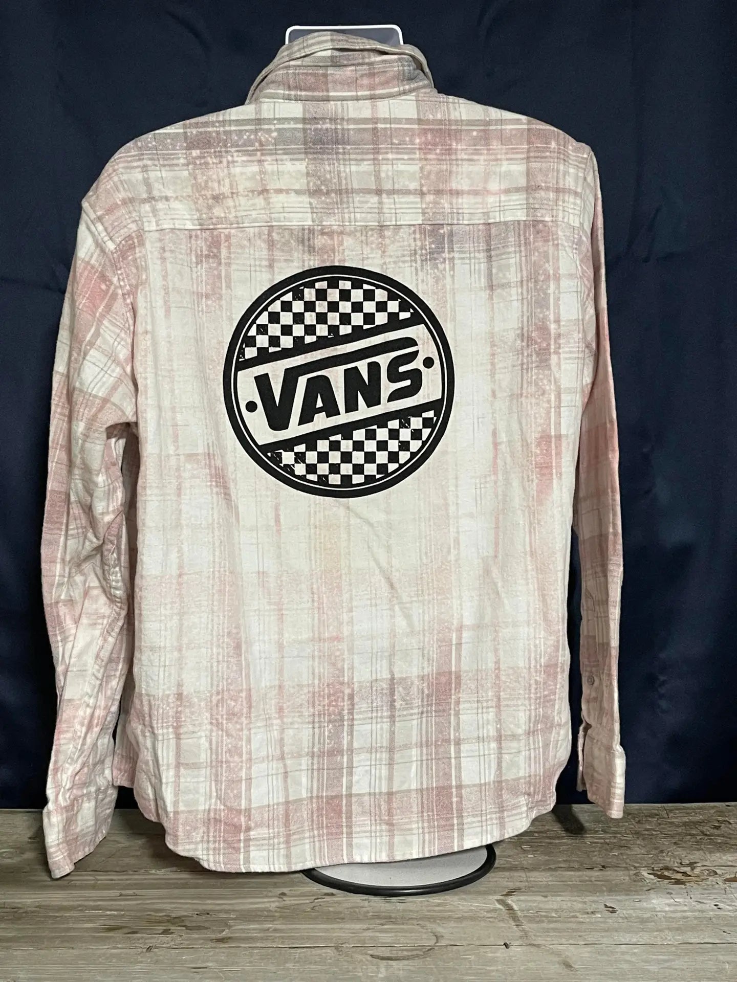 Vans Logo Bleached Button Down Shirt