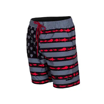 Swim Trunks | Blackout Fins & Stripes