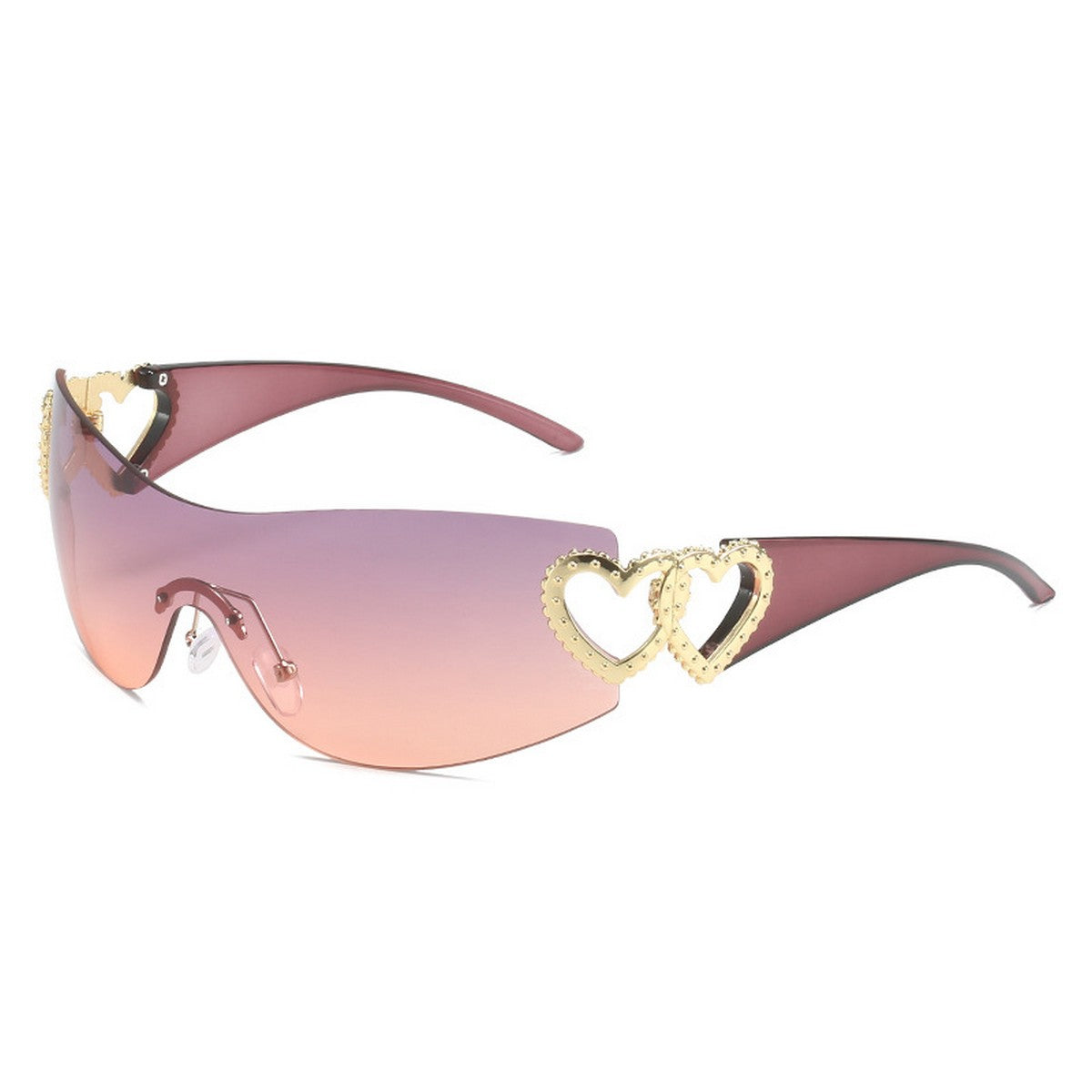Y2K Style Frameless One-Piece Heart