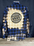 Vans Logo Bleached Button Down Shirt