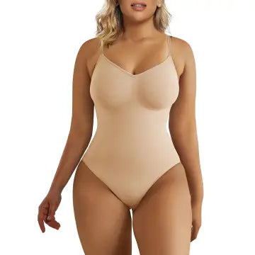 SHAPERX Tummy Control Shapewear Seamless Thong bodysuit