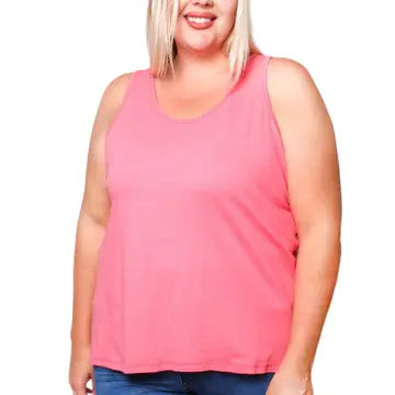 Women's Plus Solid Tank Top
