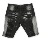 F622 Peyto Shredded Twill Shorts - Black