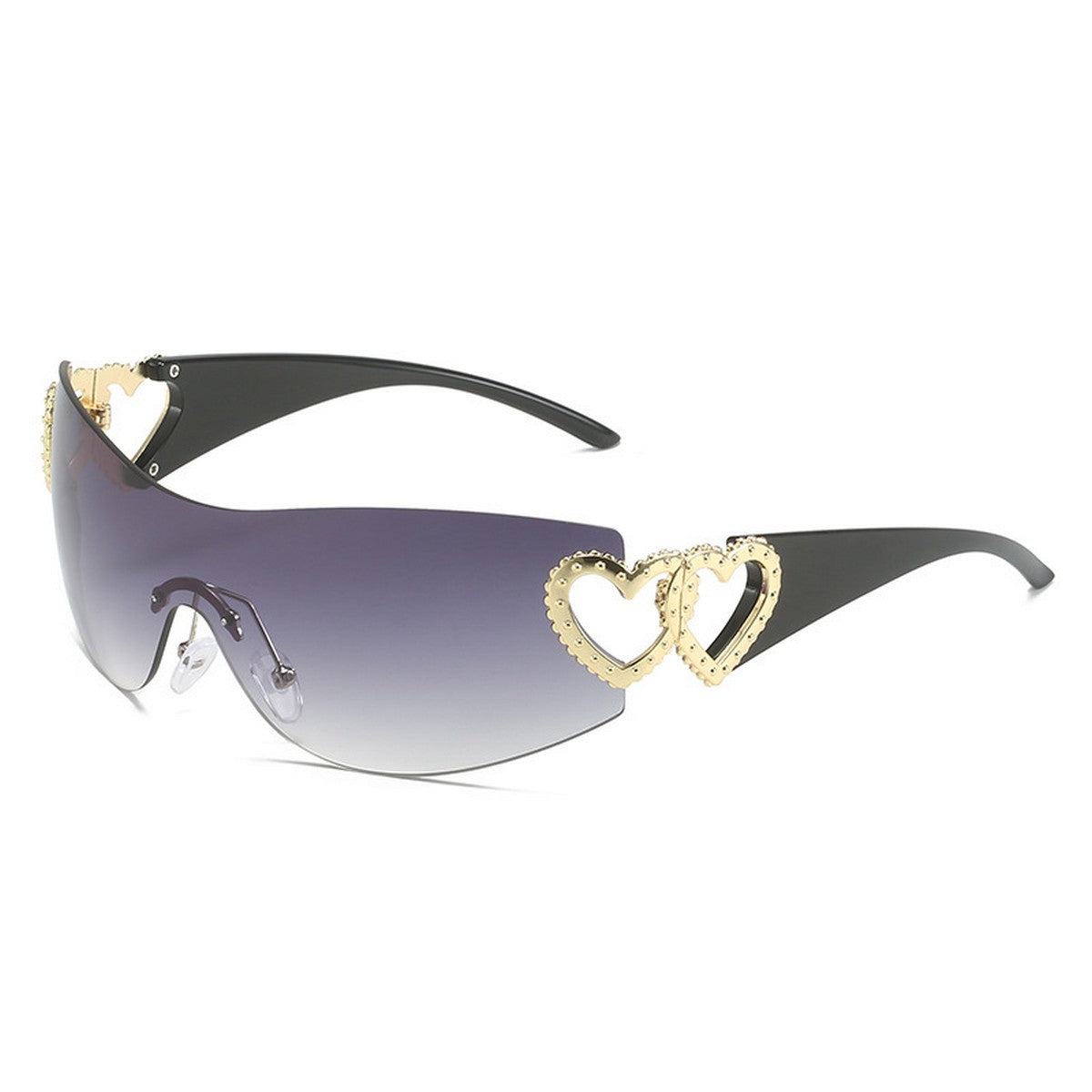 Y2K Style Frameless One-Piece Heart