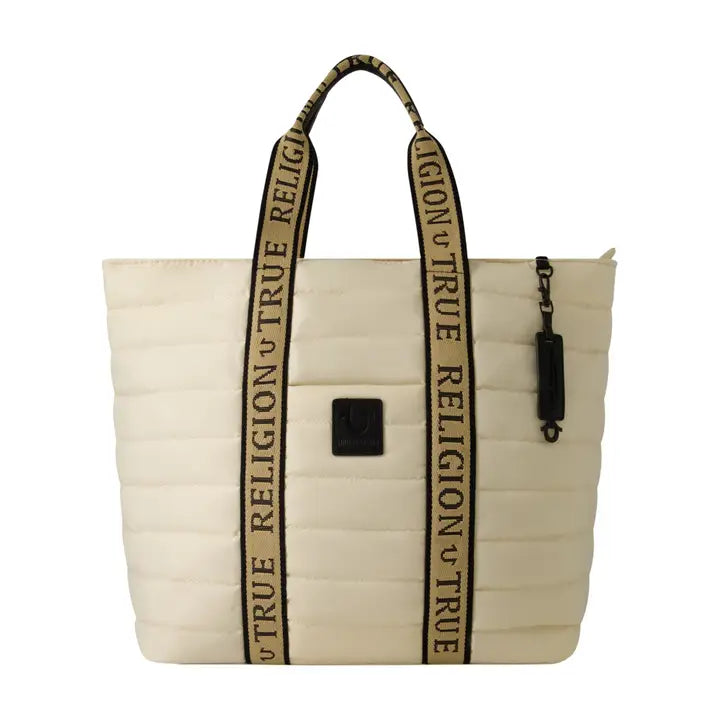 True Religion Nylon Solid Quilted Tote