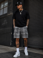 Plaid Cargo Shorts