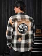 Vans Logo Bleached Button Down Shirt