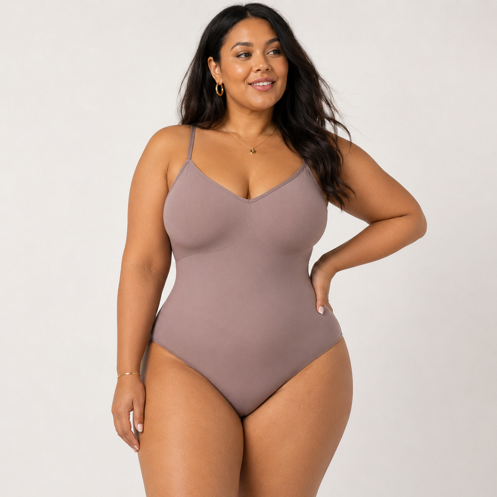 SHAPERX Tummy Control Shapewear Seamless Thong bodysuit