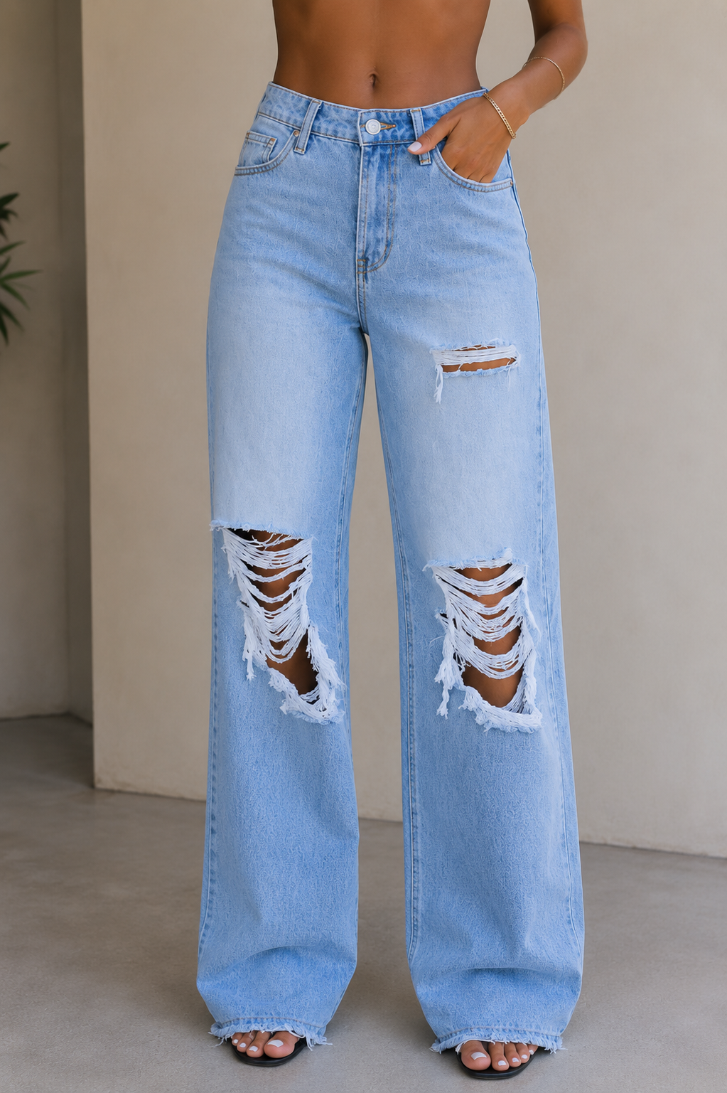 Slim and Distressed JEANS