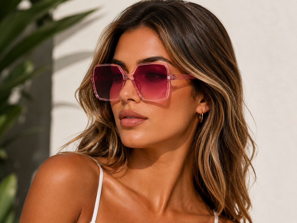Geometric Sun Protection Sunglasses Accessories
