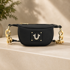 True Religion Women's Suede Chain Hobo Bag