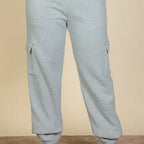 Plus Size Side Pocket Drawstring Waist Sweatpants