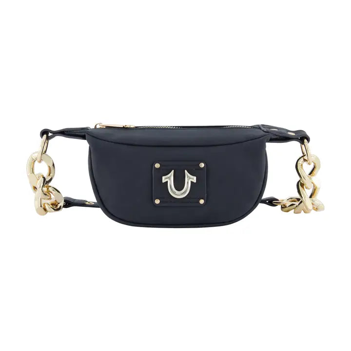 True Religion Women's Suede Chain Hobo Bag