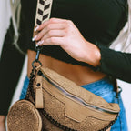 Colorblock Strap Chain Shoulder Bag with Coin Purse