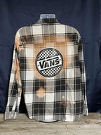Vans Logo Bleached Button Down Shirt