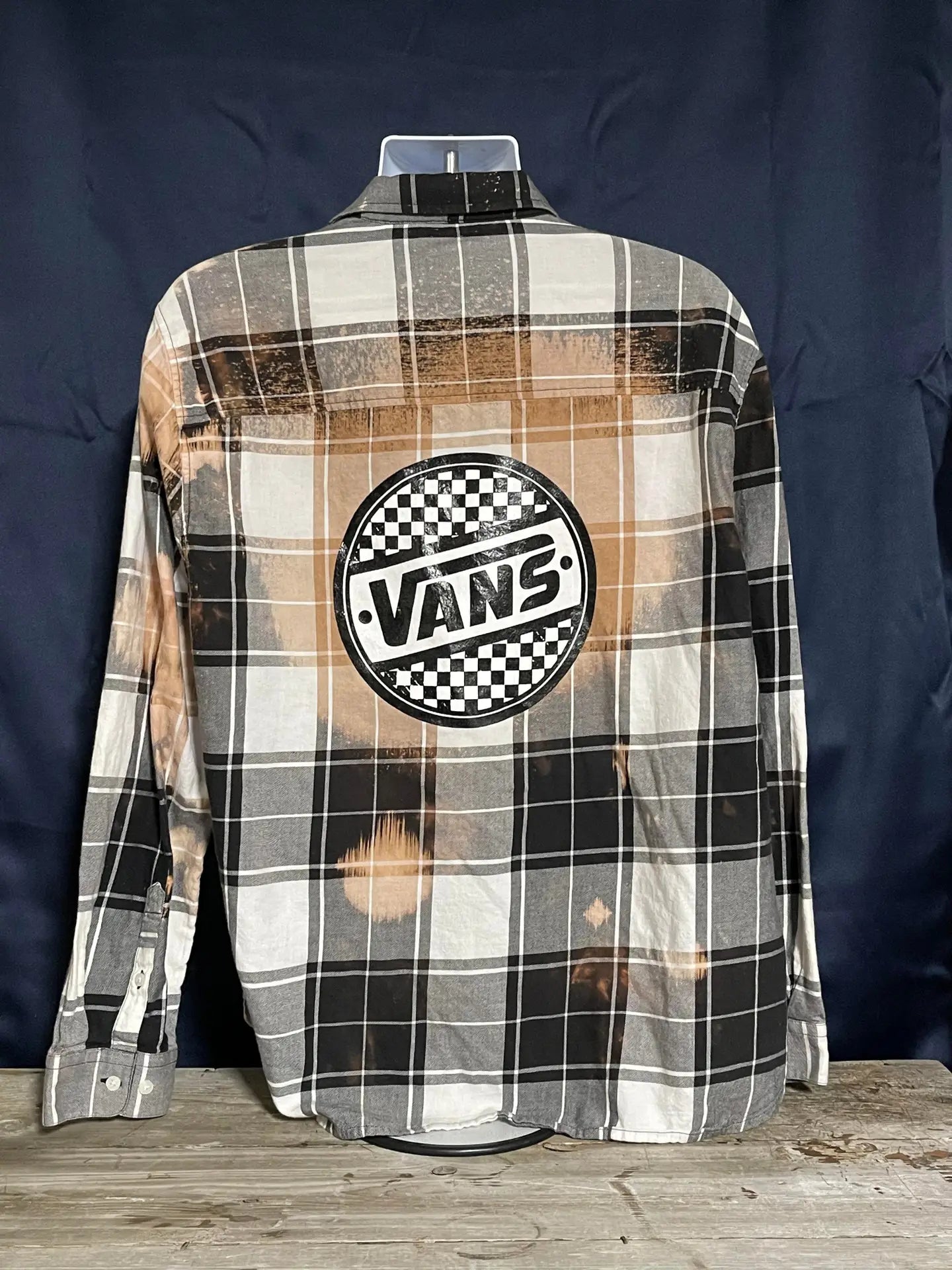 Vans Logo Bleached Button Down Shirt