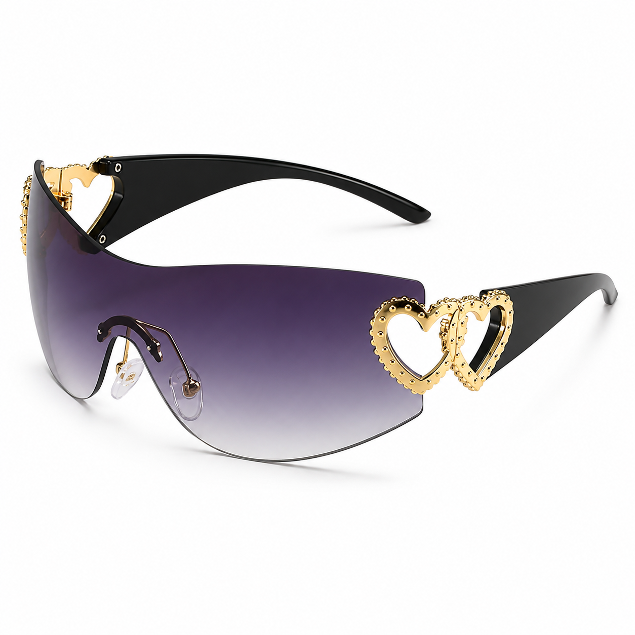 Y2K Style Frameless One-Piece Heart