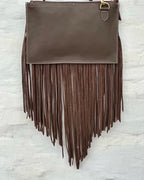 The Jesse Crossbody Cowhide Fringe Tassel Purse Bag