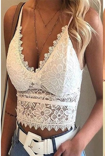 Solid Corset Lace Camis Tops