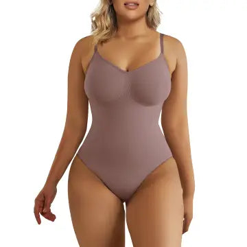 SHAPERX Tummy Control Shapewear Seamless Thong bodysuit