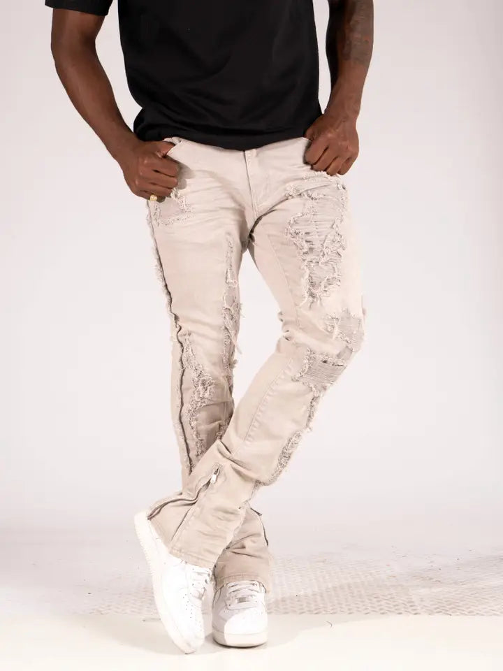 M1973 Danielli Stacked Jeans - Gray