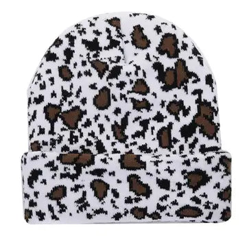Cow Knit Western Beanie Hat