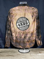 Vans Logo Bleached Button Down Shirt