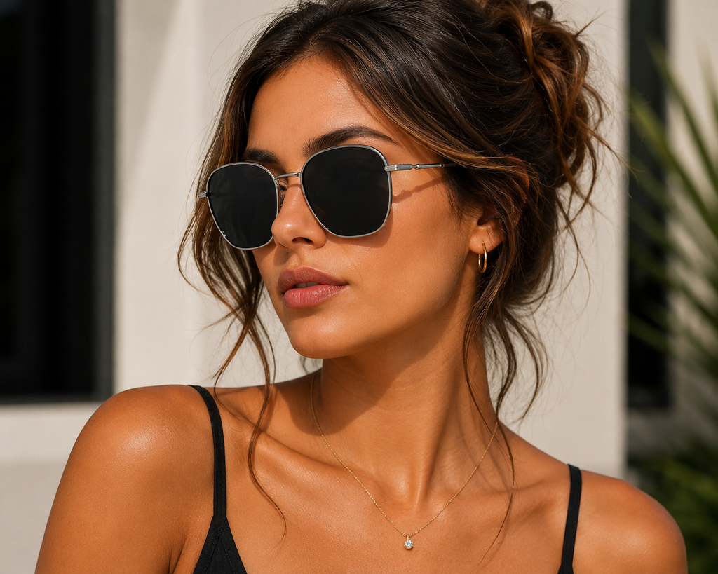 Geometric Sun Protection Sunglasses Accessories