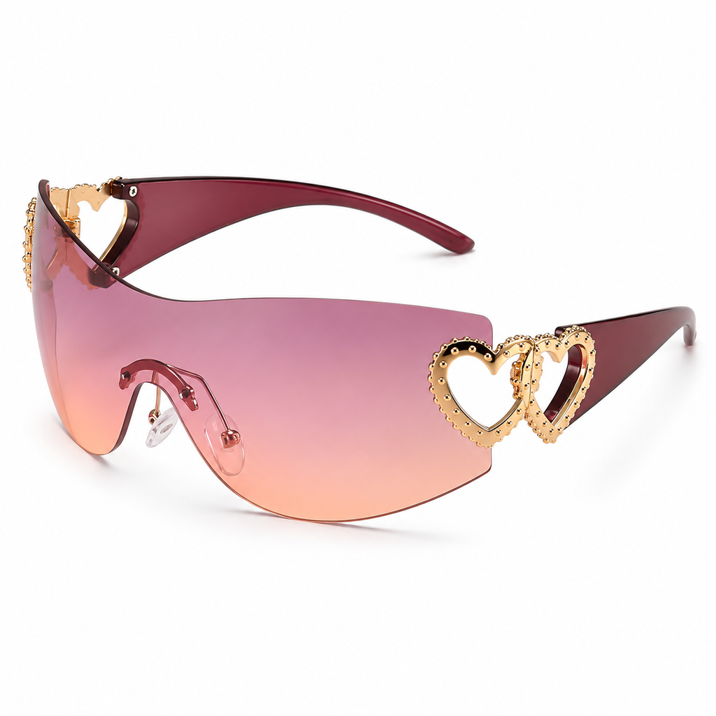 Y2K Style Frameless One-Piece Heart