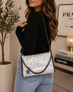 Solid Small Chain Hand Bag